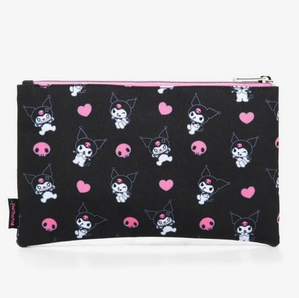NWT Loungefly Kuromi satchel crossbody and make-up bag - Picture 9 of 13